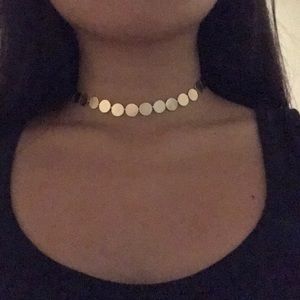 South Moon Under Gold Circle Choker